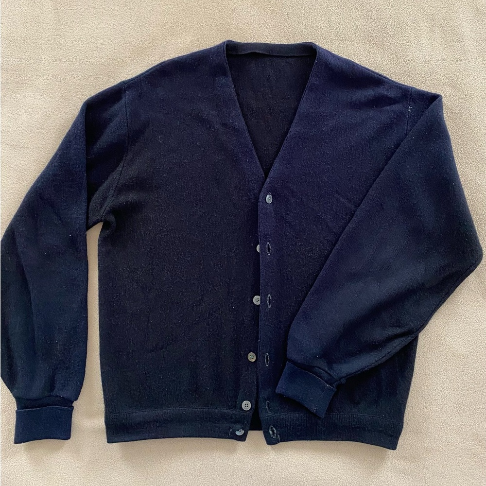 THROW OVER BUTTON SWEATER